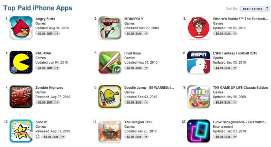 전체 어플리케이션 순위 10위