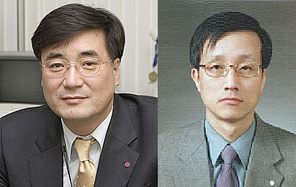 박종석 신임 MC사업본부장 부사장(좌)과 권희원 신임 HE사업본부장 부사장(우)