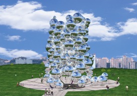  밀레니엄 아이 조감도 (주간)